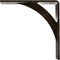 Ekena Millwork Legacy Steel Bracket, Antiqued Warm Silver 2"W x 8"D x 8"H BKTM02X08X08LEAWS - alternate 4